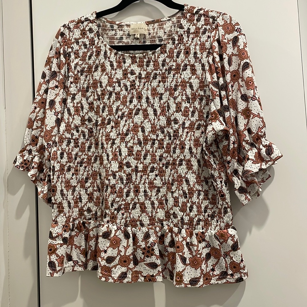 Melloday Floral Top (Size XL)